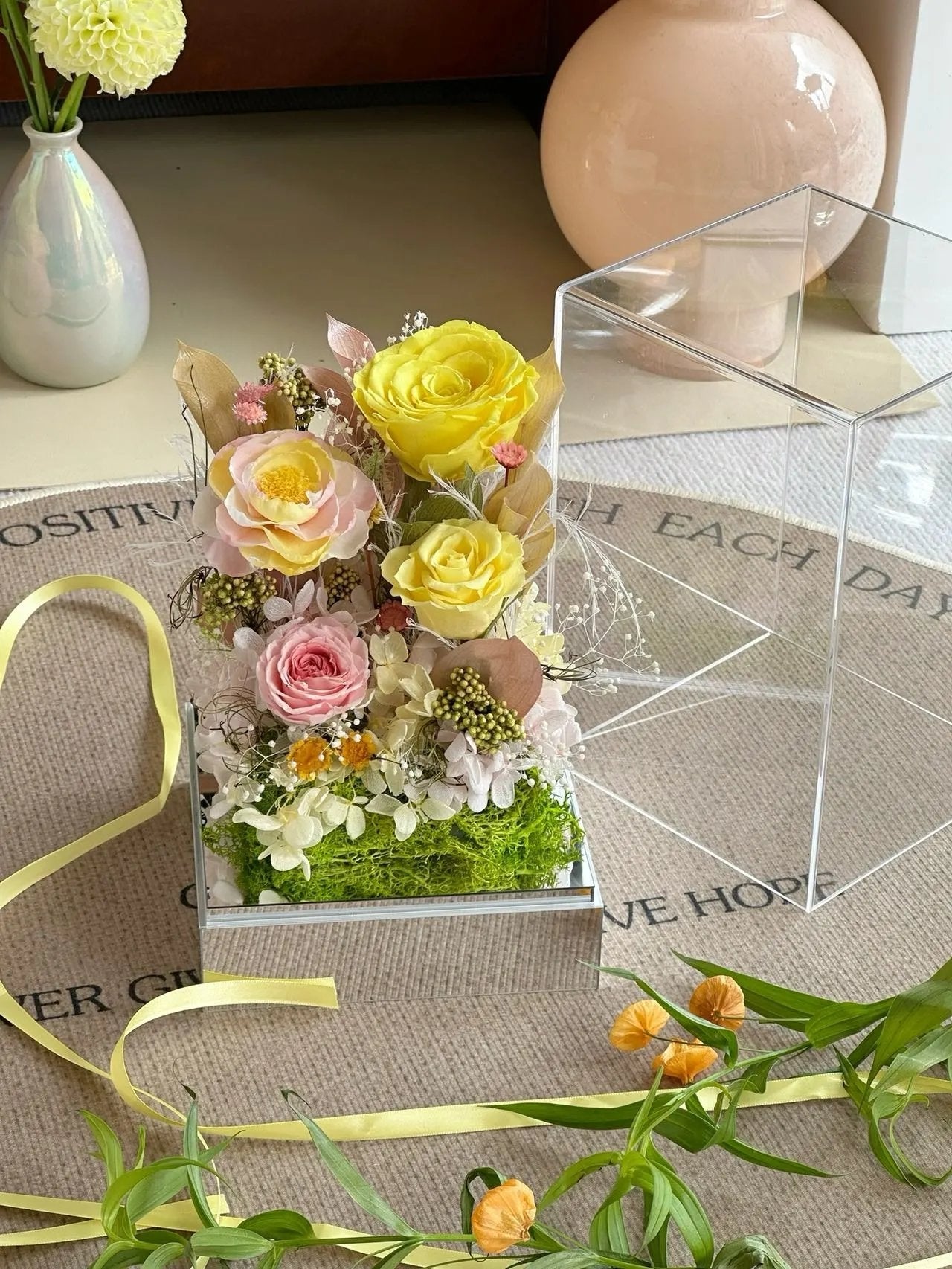 Eternal Rose Gift Box Real Flower Eternal Flower Luxury Birthday Gift Wedding Proposal Anniversary Gift Valentine's Day Gift Mother's Day Gift