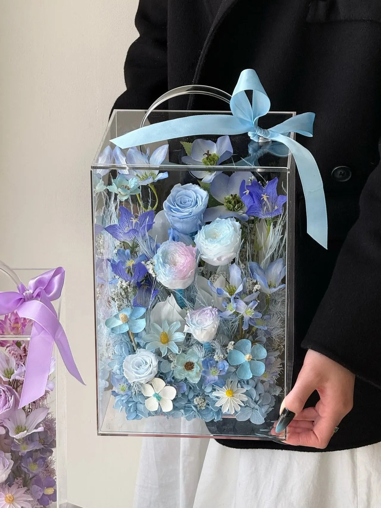 Eternal Rose Gift Box Real Flower Eternal Flower Luxury Birthday Gift Wedding Proposal Anniversary Gift Valentine's Day Gift Mother's Day Gift