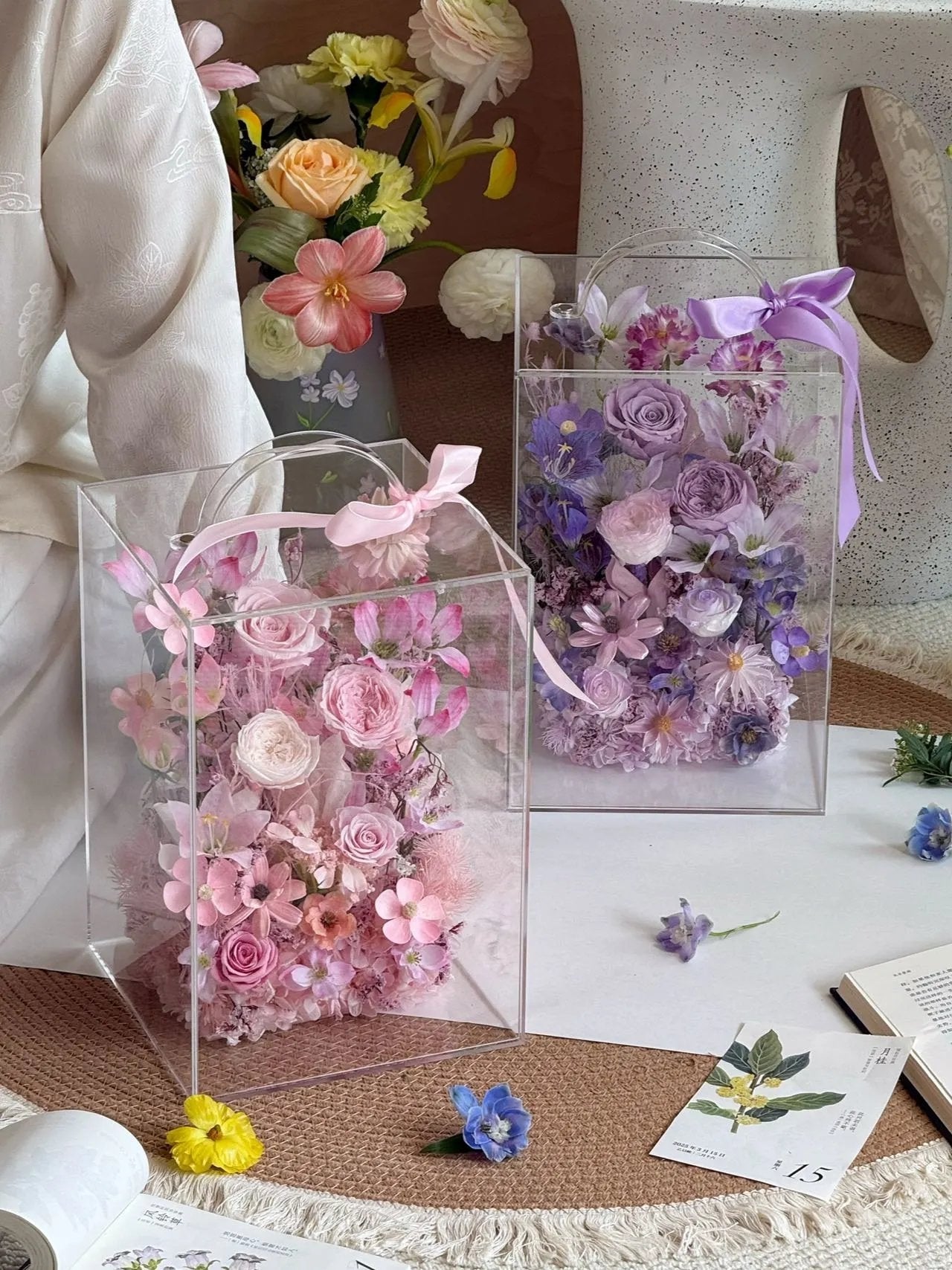 Eternal Rose Gift Box Real Flower Eternal Flower Luxury Birthday Gift Wedding Proposal Anniversary Gift Valentine's Day Gift Mother's Day Gift