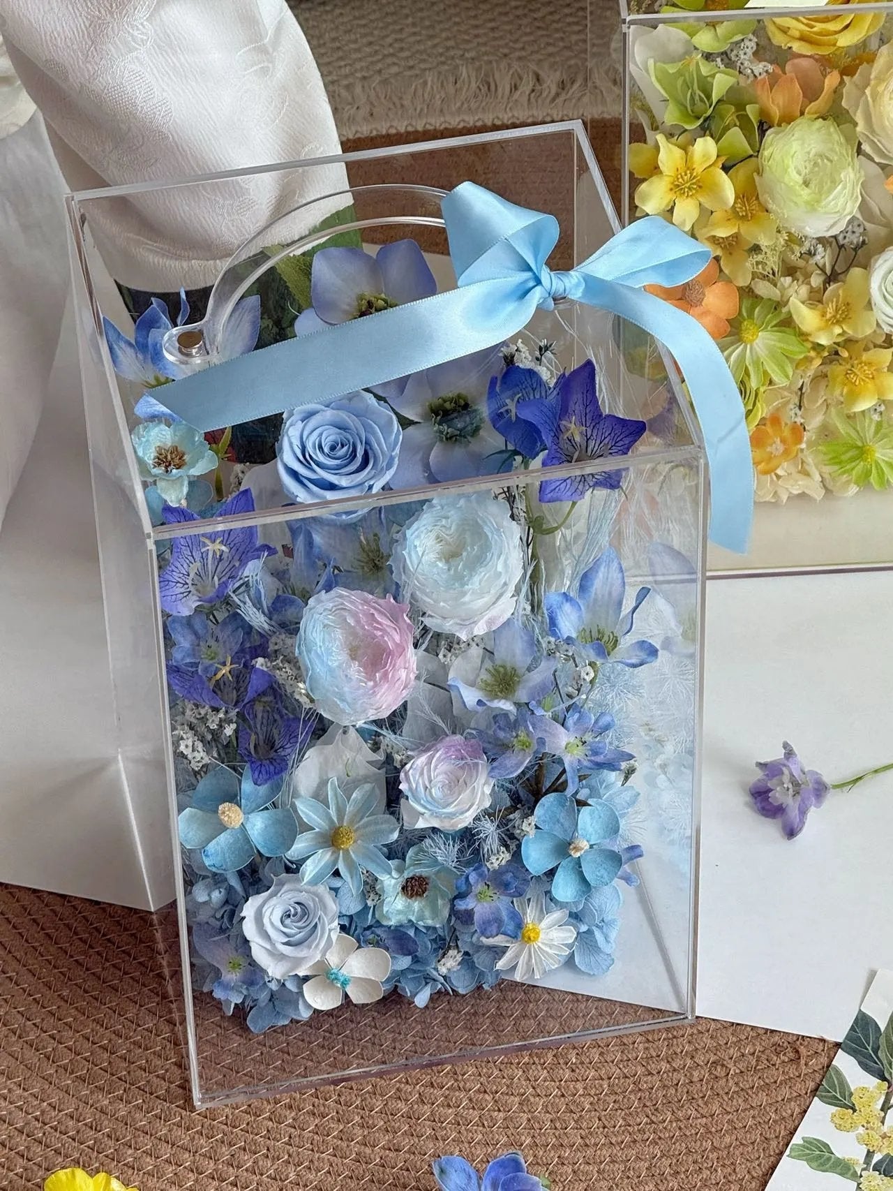 Eternal Rose Gift Box Real Flower Eternal Flower Luxury Birthday Gift Wedding Proposal Anniversary Gift Valentine's Day Gift Mother's Day Gift