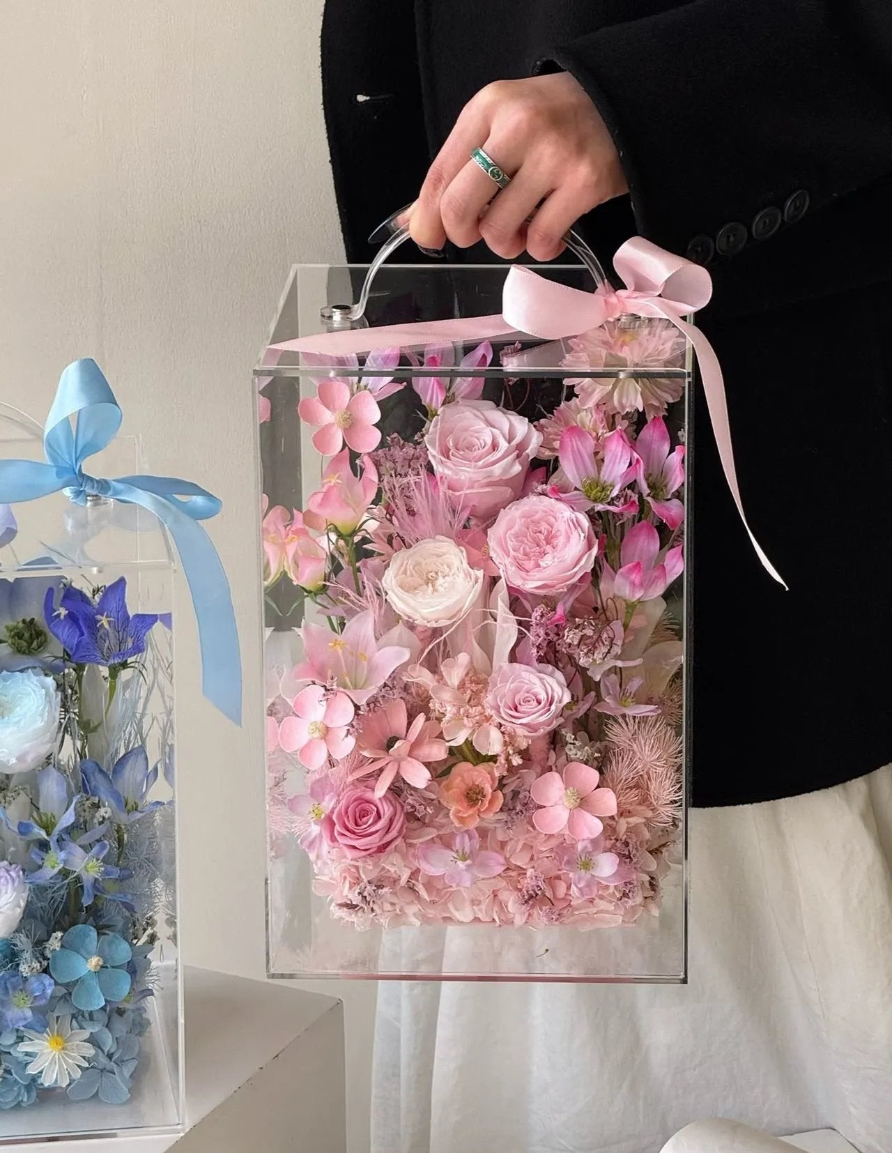 Eternal Rose Gift Box Real Flower Eternal Flower Luxury Birthday Gift Wedding Proposal Anniversary Gift Valentine's Day Gift Mother's Day Gift
