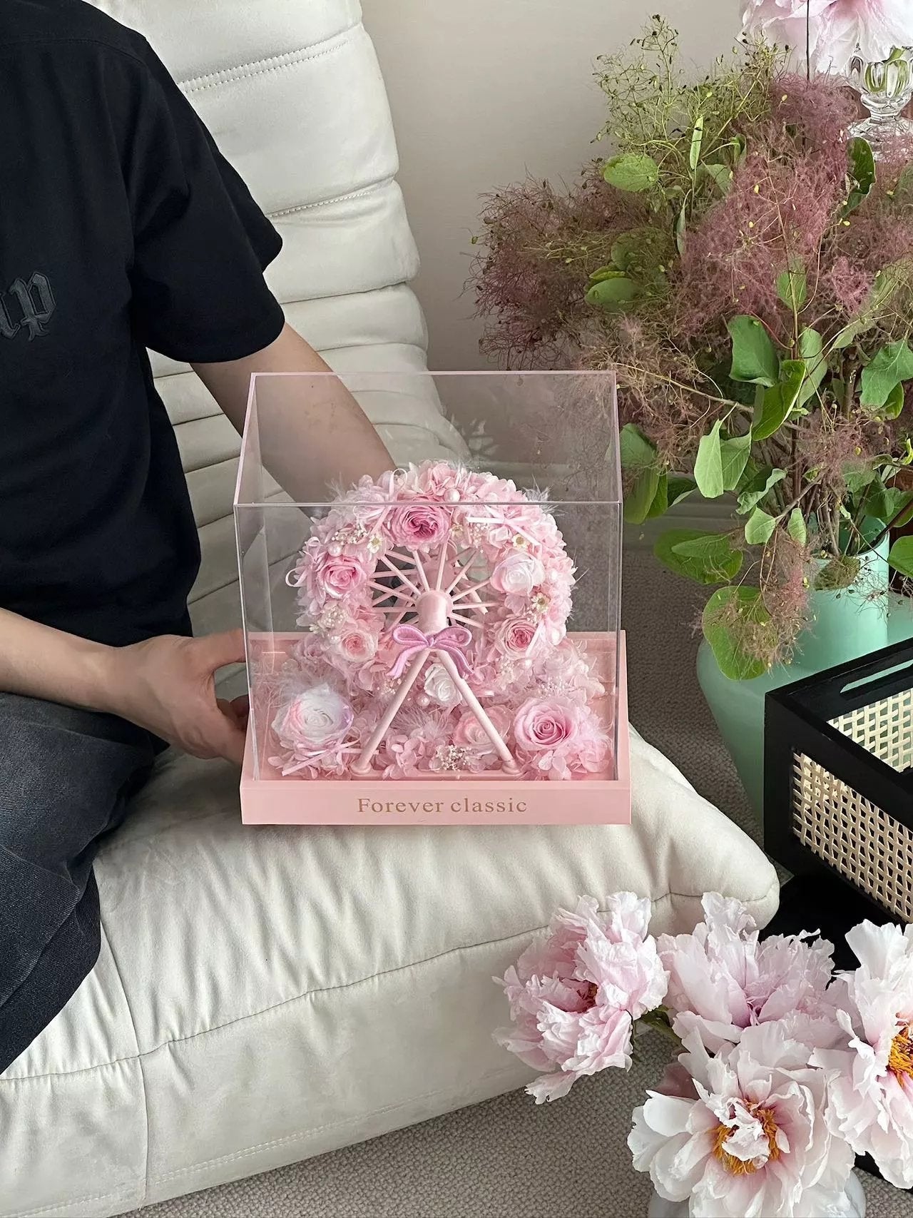 Eternal Rose Gift Box Real Flower Eternal Flower Luxury Birthday Gift Wedding Proposal Anniversary Gift Valentine's Day Gift Mother's Day Gift