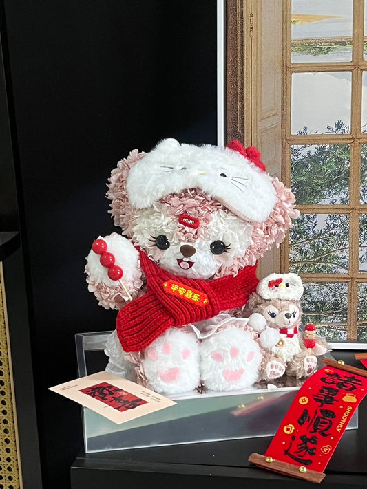 Eternal Rose Gift Box Real Flower Eternal Flower Luxury Birthday Gift Wedding Proposal Anniversary Gift Valentine's Day Gift Mother's Day GiftDuffy Bear