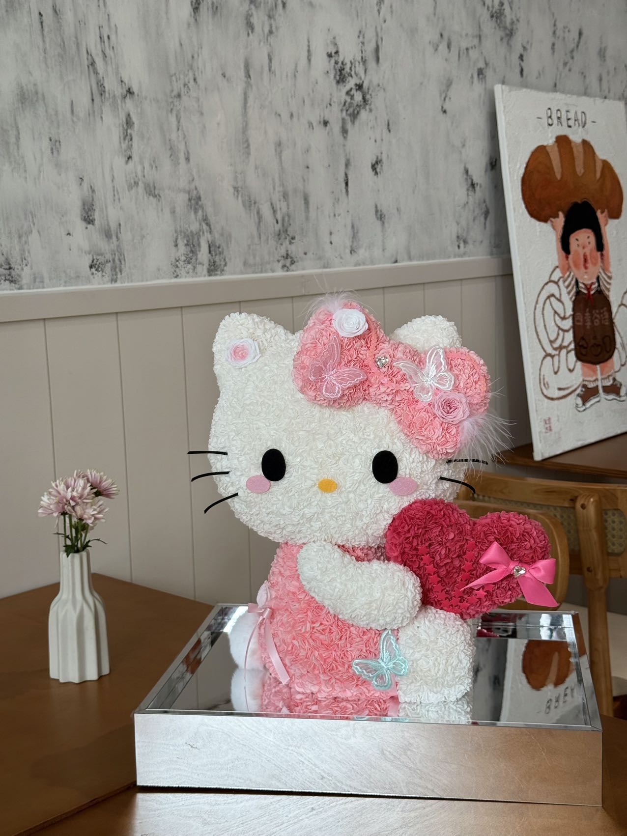 Eternal Rose Gift Box Real Flower Eternal Flower Luxury Birthday Gift Wedding Proposal Anniversary Gift Valentine's Day Gift Mother's Day GiftHello Kitty