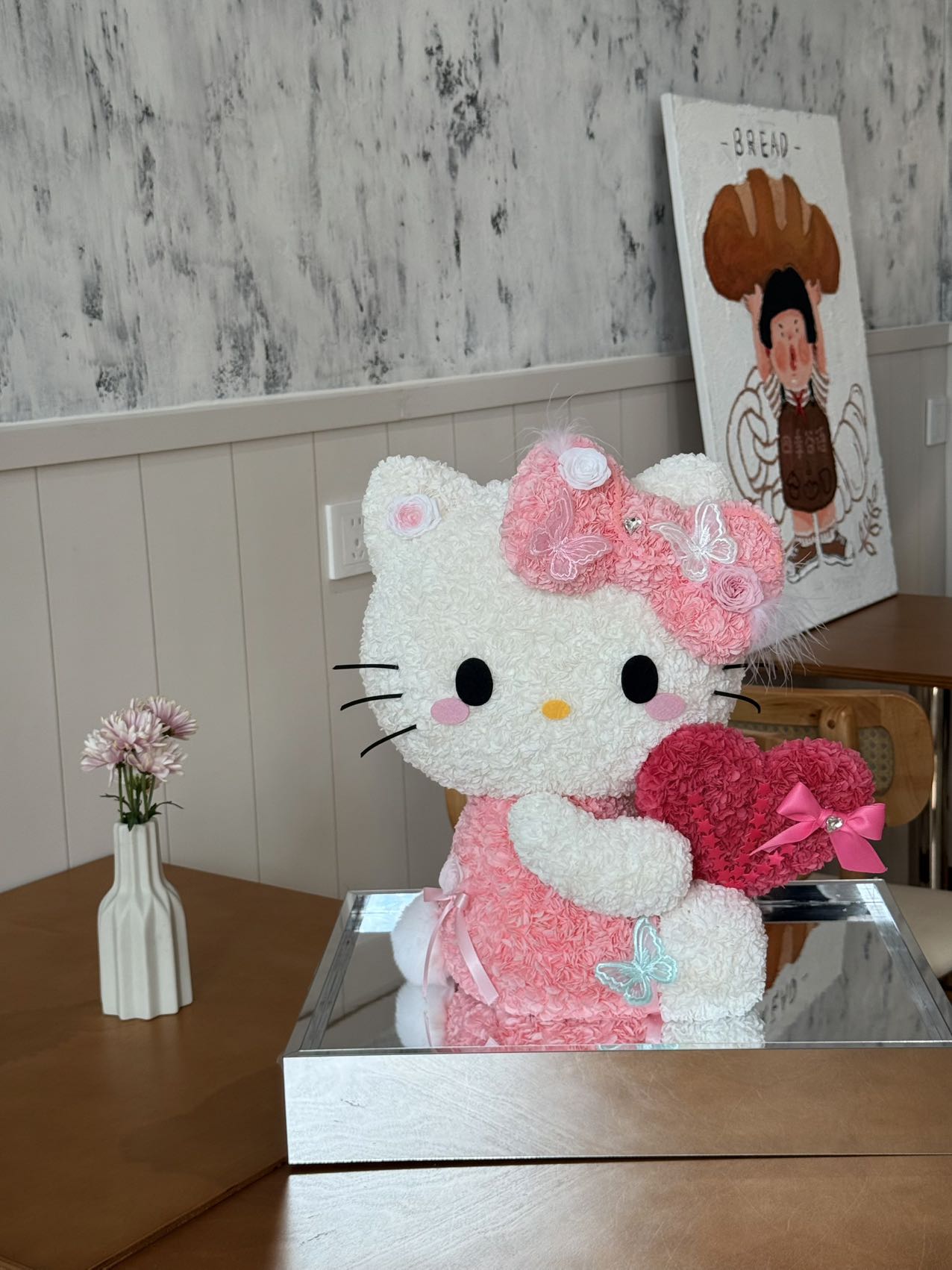 Eternal Rose Gift Box Real Flower Eternal Flower Luxury Birthday Gift Wedding Proposal Anniversary Gift Valentine's Day Gift Mother's Day GiftHello Kitty
