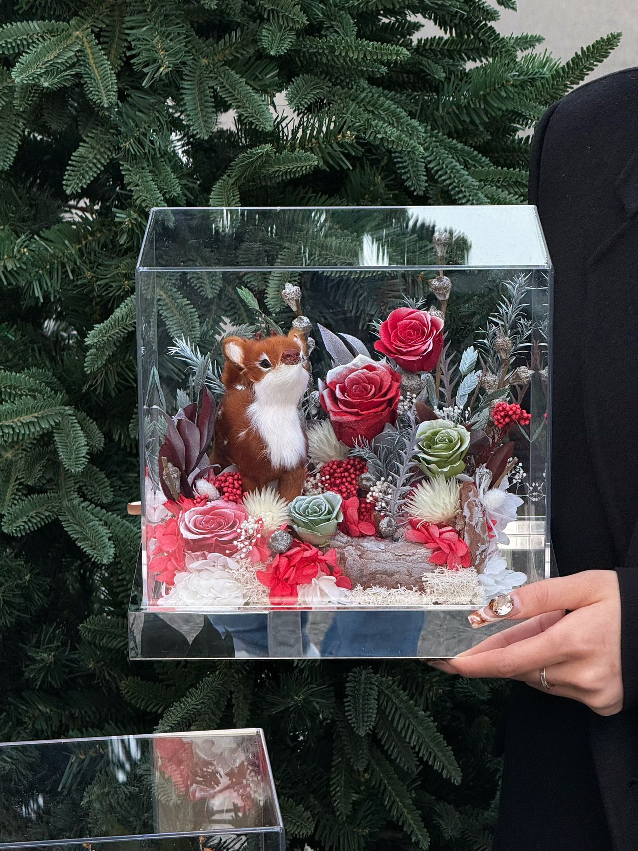 Eternal Rose Gift Box Real Flower Eternal Flower Luxury Birthday Gift Wedding Proposal Anniversary Gift Valentine's Day Gift Mother's Day GiftChristmas garden