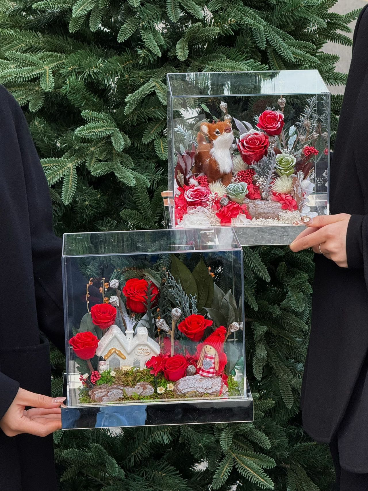 Eternal Rose Gift Box Real Flower Eternal Flower Luxury Birthday Gift Wedding Proposal Anniversary Gift Valentine's Day Gift Mother's Day GiftChristmas garden