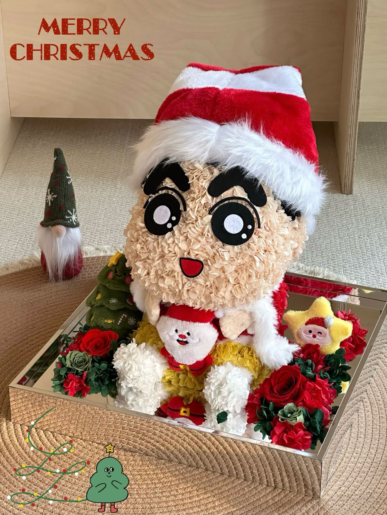 Eternal Rose Gift Box Real Flower Eternal Flower Luxury Birthday Gift Wedding Proposal Anniversary Gift Valentine's Day Gift Mother's Day GiftCrayon Shin-chan