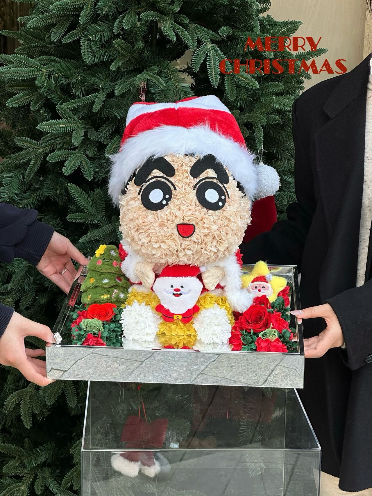 Eternal Rose Gift Box Real Flower Eternal Flower Luxury Birthday Gift Wedding Proposal Anniversary Gift Valentine's Day Gift Mother's Day GiftCrayon Shin-chan