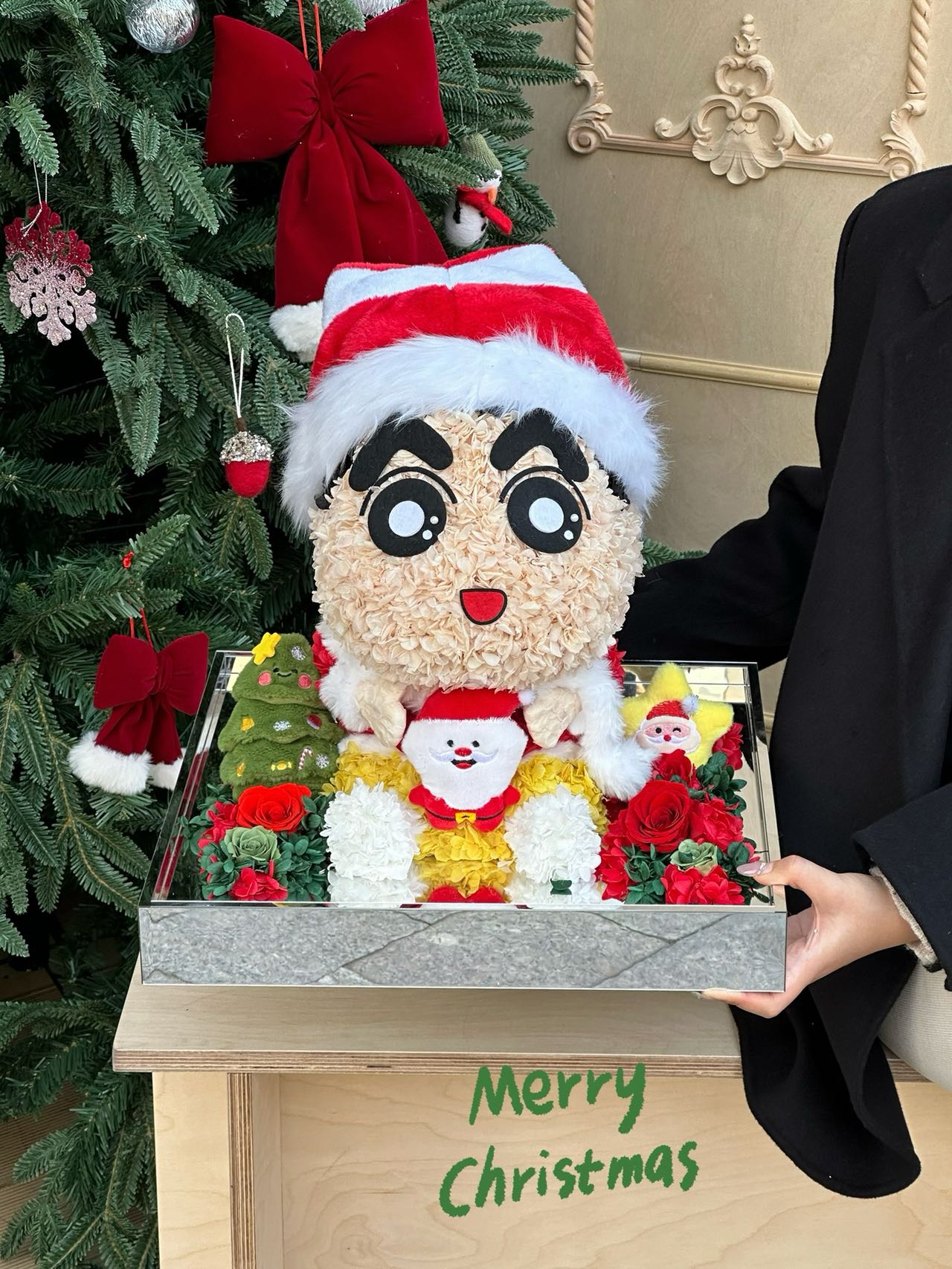 Eternal Rose Gift Box Real Flower Eternal Flower Luxury Birthday Gift Wedding Proposal Anniversary Gift Valentine's Day Gift Mother's Day GiftCrayon Shin-chan