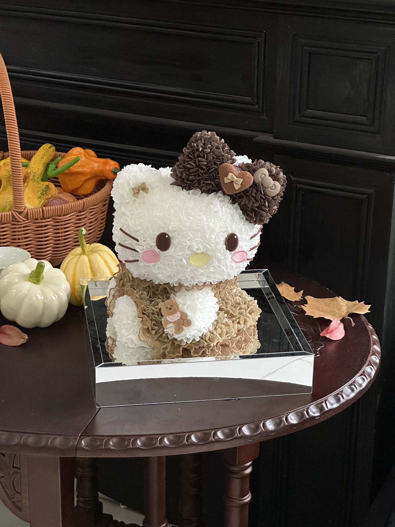 Eternal Rose Gift Box Real Flower Eternal Flower Luxury Birthday Gift Wedding Proposal Anniversary Gift Valentine's Day Gift Mother's Day GiftMaillard Kitty