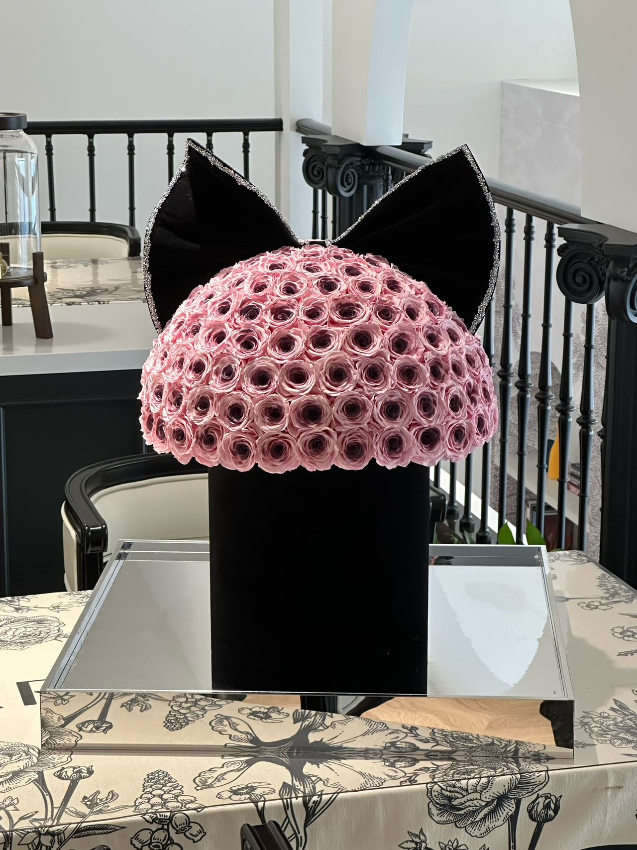 Eternal Rose Gift Box Real Flower Eternal Flower Luxury Birthday Gift Wedding Proposal Anniversary Gift Valentine's Day Gift Mother's Day Giftgiant bow hug bucket