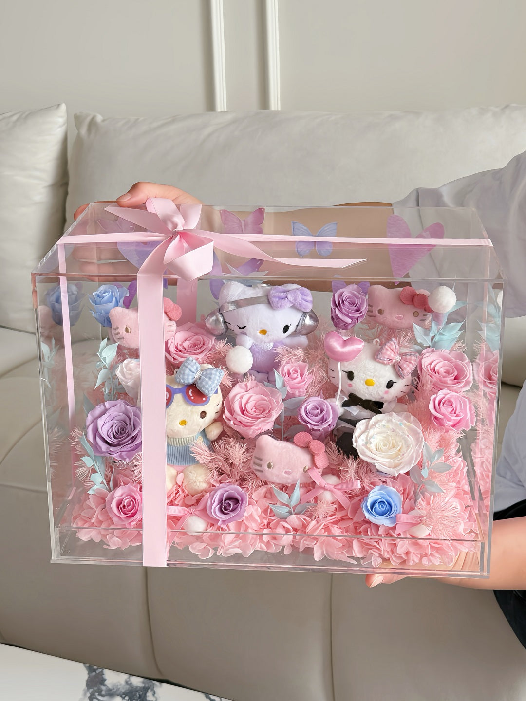 Eternal Rose Gift Box Real Flower Eternal Flower Luxury Birthday Gift Wedding Proposal Anniversary Gift Valentine's Day Gift Mother's Day Giftgarden kitty