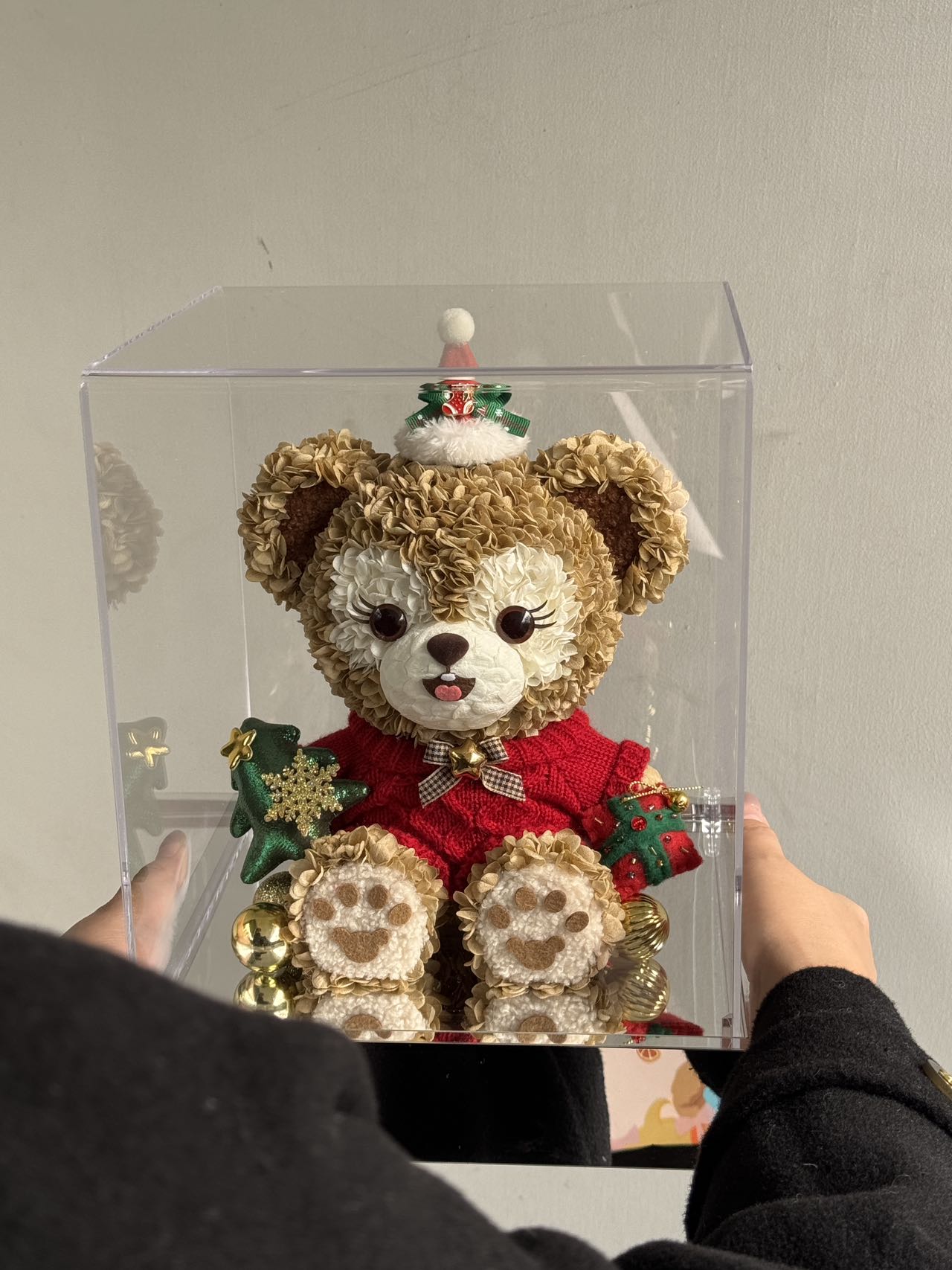 Eternal Rose Gift Box Real Flower Eternal Flower Luxury Birthday Gift Wedding Proposal Anniversary Gift Valentine's Day Gift Mother's Day GiftChristmas Duffy Bear