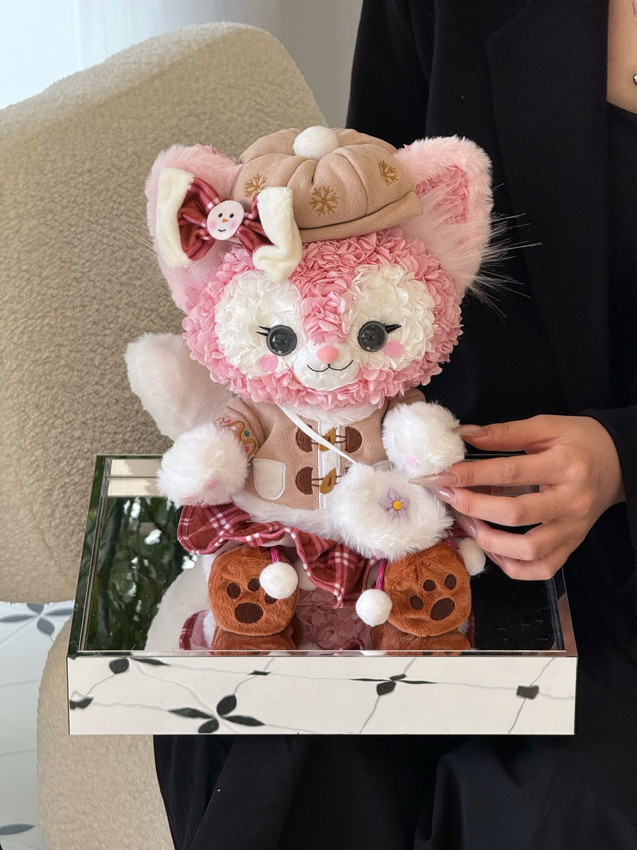 Eternal Rose Gift Box Real Flower Eternal Flower Luxury Birthday Gift Wedding Proposal Anniversary Gift Valentine's Day Gift Mother's Day GiftChristmas snowflake fox
