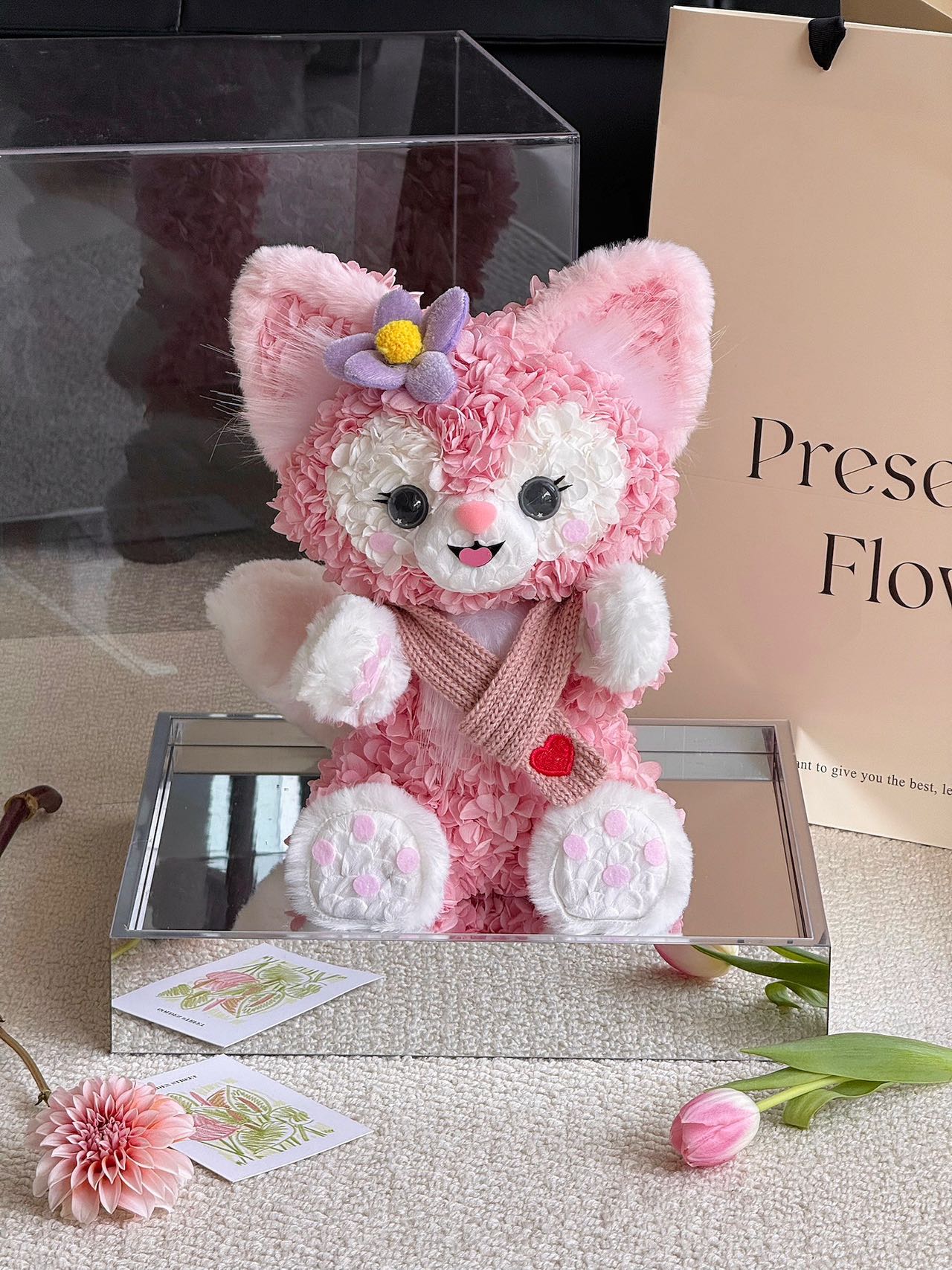 Eternal Rose Gift Box Real Flower Eternal Flower Luxury Birthday Gift Wedding Proposal Anniversary Gift Valentine's Day Gift Mother's Day GiftWinter Belle
