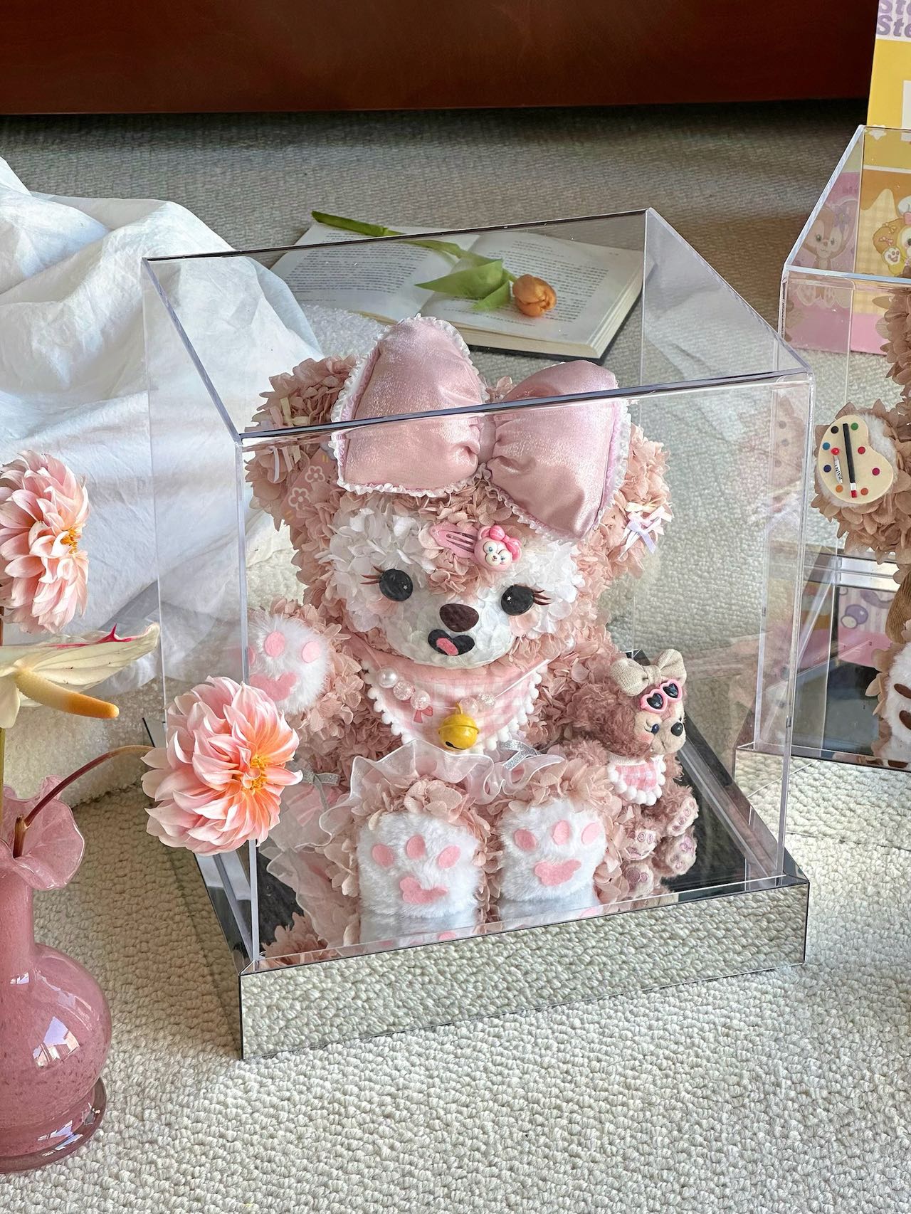 Eternal Rose Gift Box Real Flower Eternal Flower Luxury Birthday Gift Wedding Proposal Anniversary Gift Valentine's Day Gift Mother's Day GiftShirleyMay + Duffy Bear