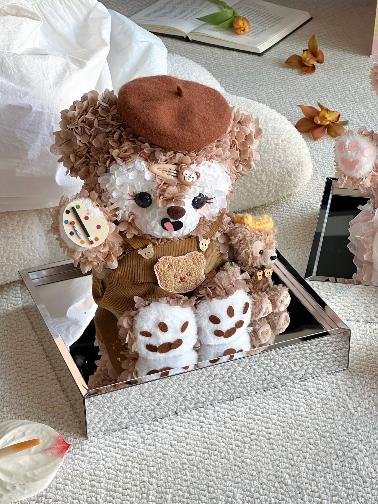 Eternal Rose Gift Box Real Flower Eternal Flower Luxury Birthday Gift Wedding Proposal Anniversary Gift Valentine's Day Gift Mother's Day GiftShirleyMay + Duffy Bear