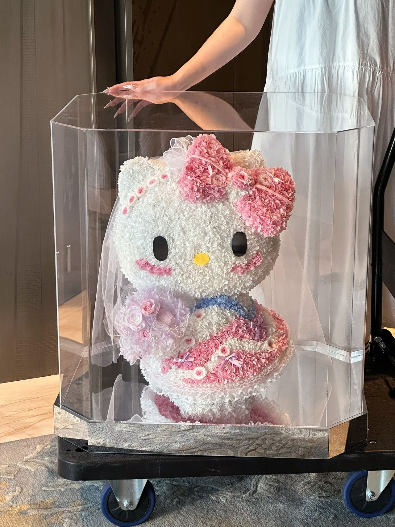 Eternal Rose Gift Box Real Flower Eternal Flower Luxury Birthday Gift Wedding Proposal Anniversary Gift Valentine's Day Gift Mother's Day Giftwedding dress Hello Kitty