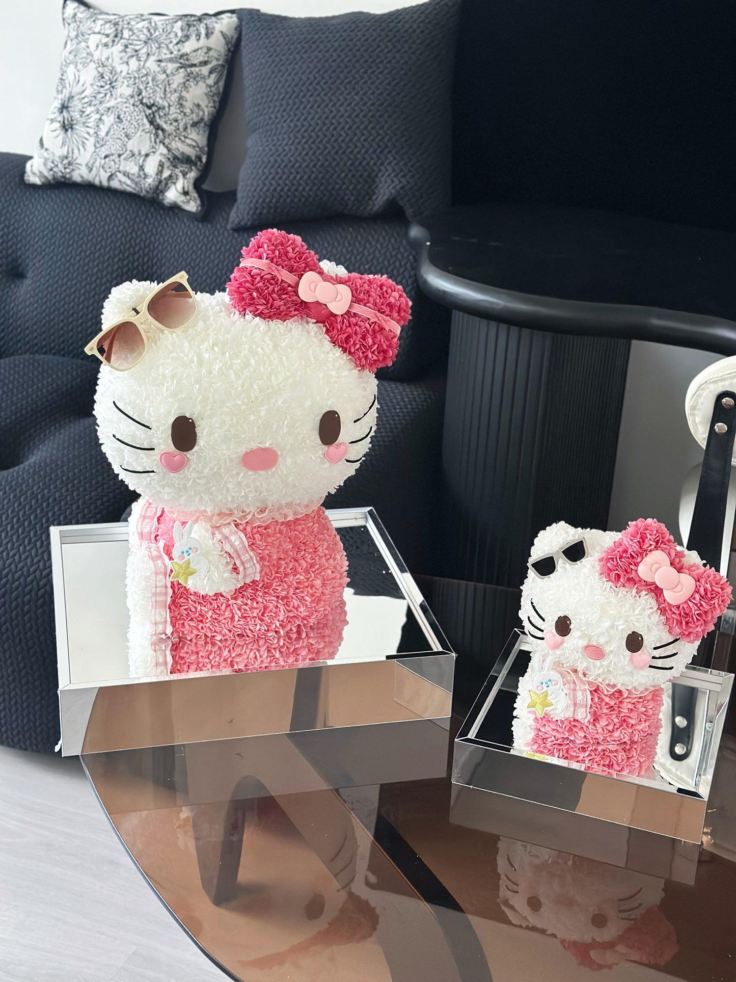 Eternal Rose Gift Box Real Flower Eternal Flower Luxury Birthday Gift Wedding Proposal Anniversary Gift Valentine's Day Gift Mother's Day GiftSweetheart Hello Kitty