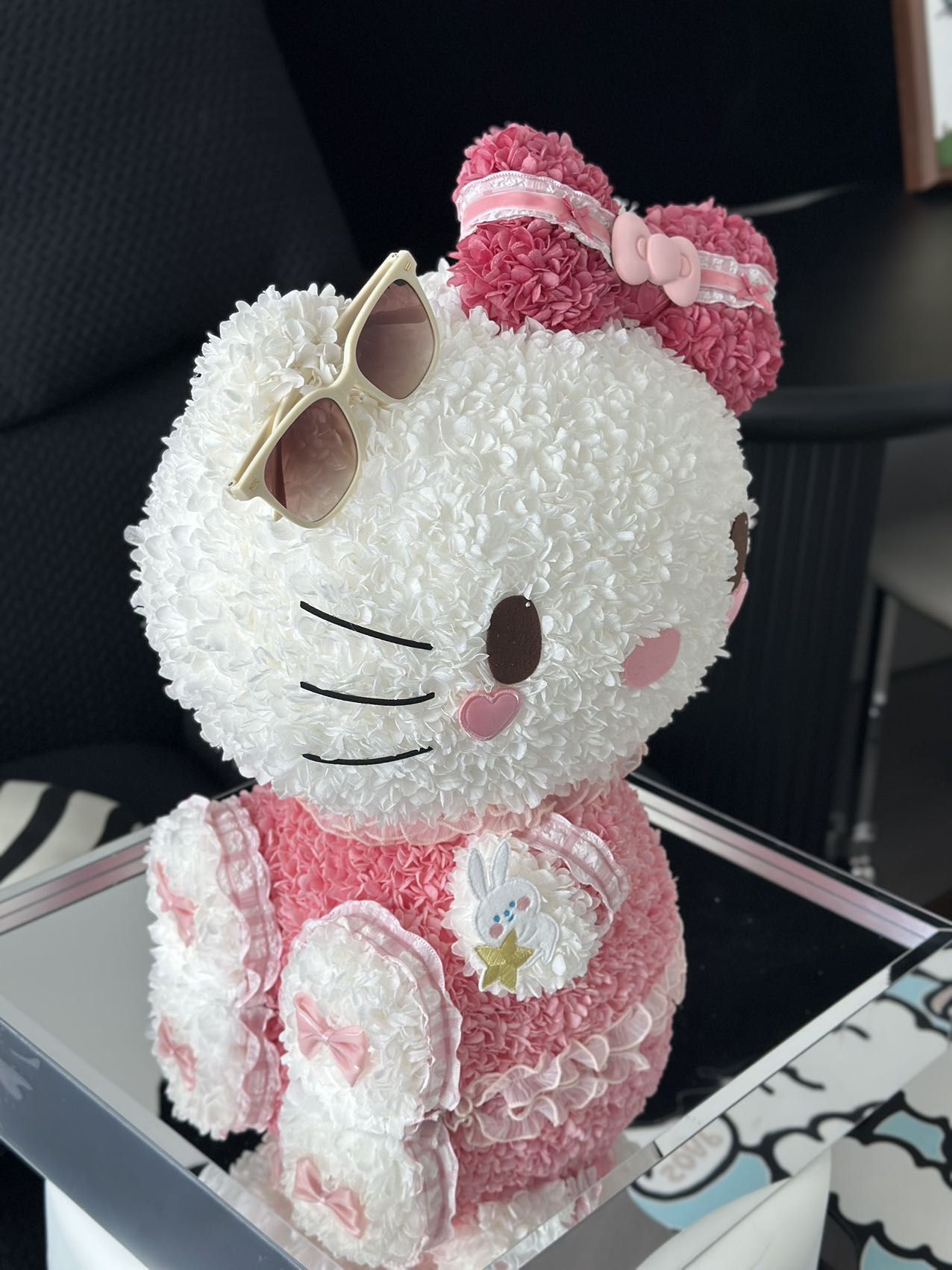 Eternal Rose Gift Box Real Flower Eternal Flower Luxury Birthday Gift Wedding Proposal Anniversary Gift Valentine's Day Gift Mother's Day GiftSweetheart Hello Kitty