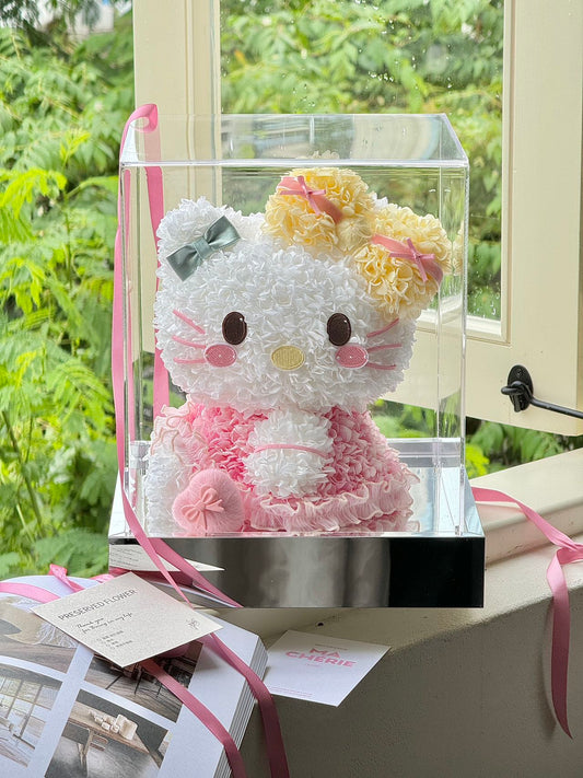 Eternal Rose Gift Box Real Flower Eternal Flower Luxury Birthday Gift Wedding Proposal Anniversary Gift Valentine's Day Gift Mother's Day GiftSweetheart Kitty
