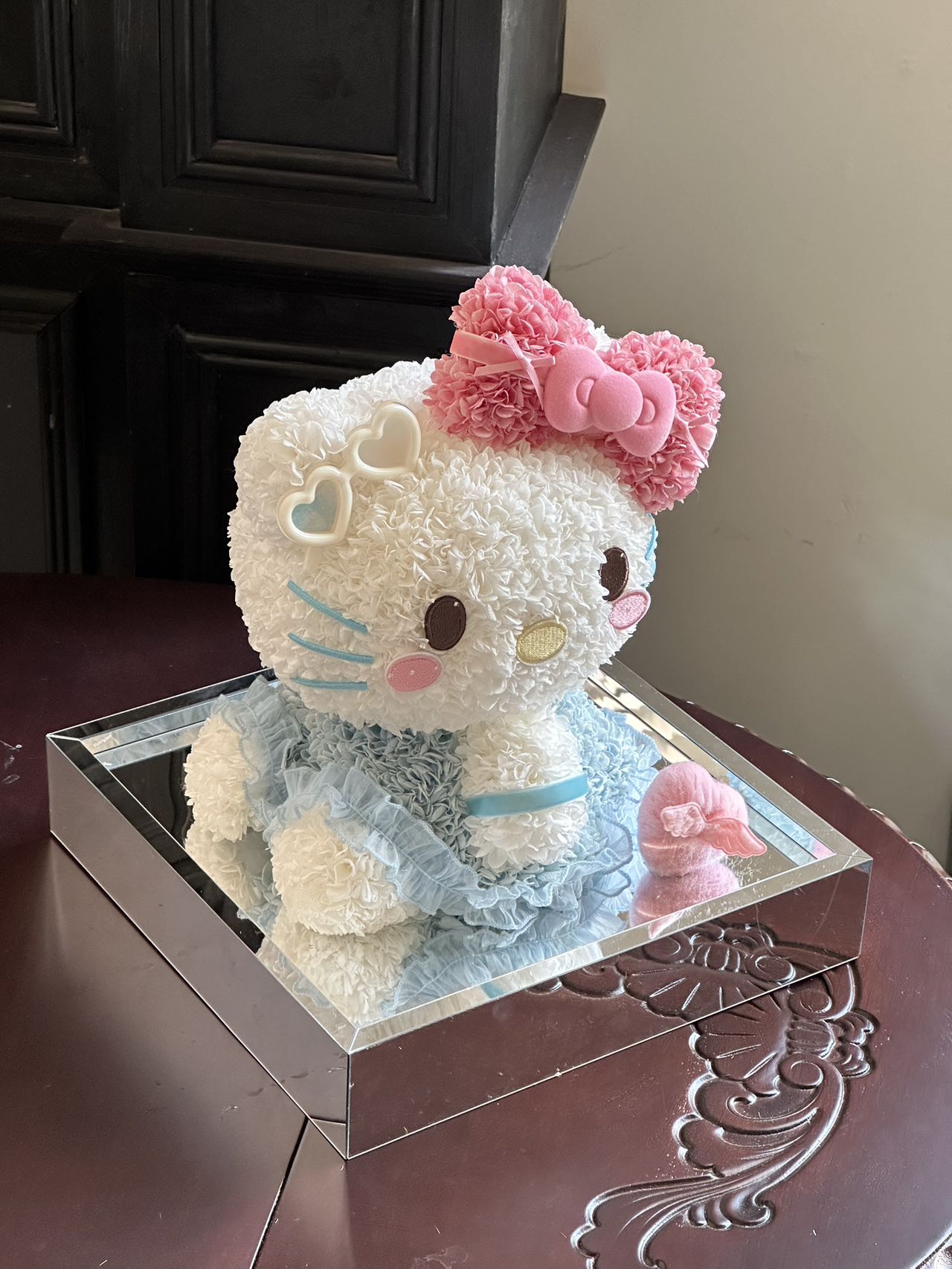 Eternal Rose Gift Box Real Flower Eternal Flower Luxury Birthday Gift Wedding Proposal Anniversary Gift Valentine's Day Gift Mother's Day GiftSweetheart Kitty
