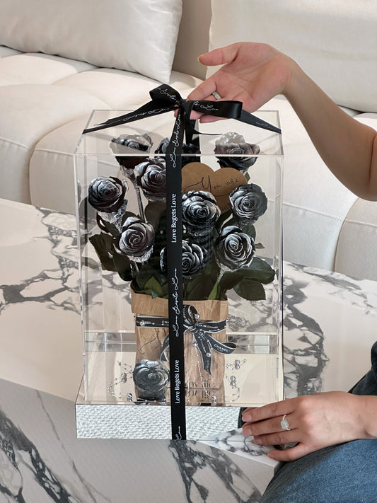 Eternal Rose Gift Box Real Flower Eternal Flower Luxury Birthday Gift Wedding Proposal Anniversary Gift Valentine's Day Gift Mother's Day Gift