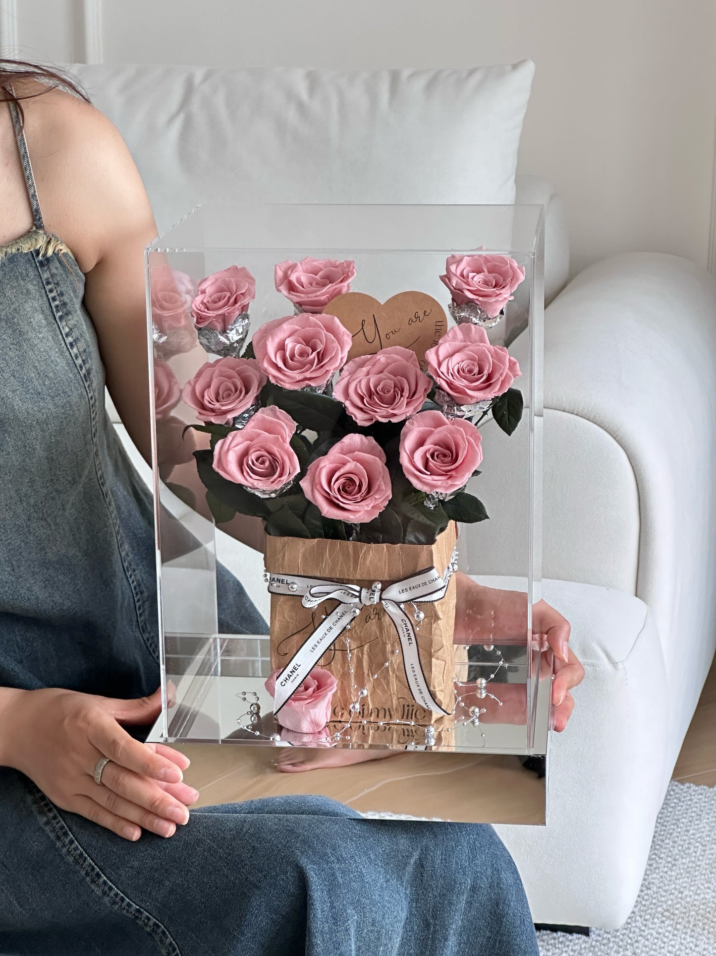 Eternal Rose Gift Box Real Flower Eternal Flower Luxury Birthday Gift Wedding Proposal Anniversary Gift Valentine's Day Gift Mother's Day Gift