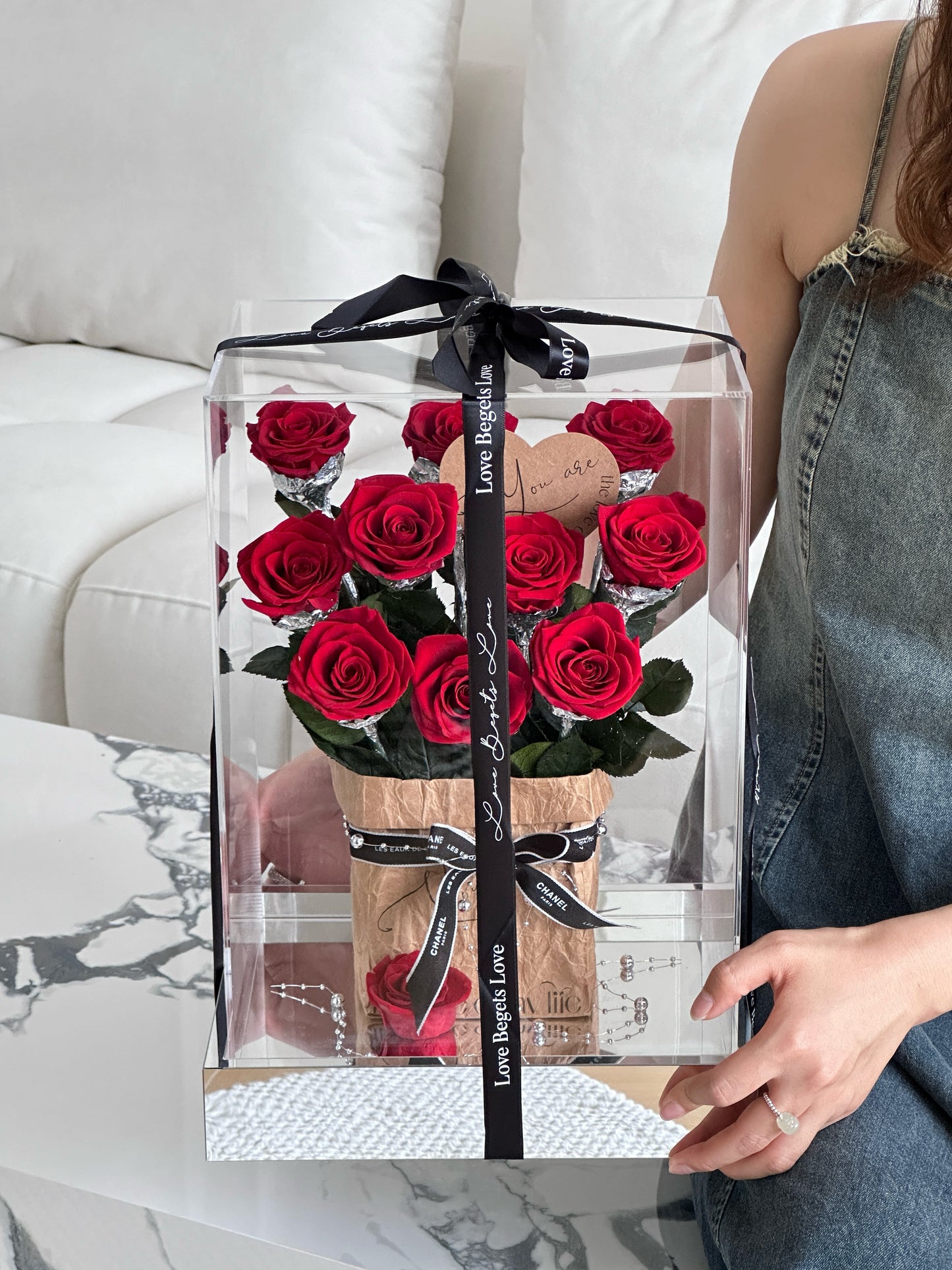 Eternal Rose Gift Box Real Flower Eternal Flower Luxury Birthday Gift Wedding Proposal Anniversary Gift Valentine's Day Gift Mother's Day Gift