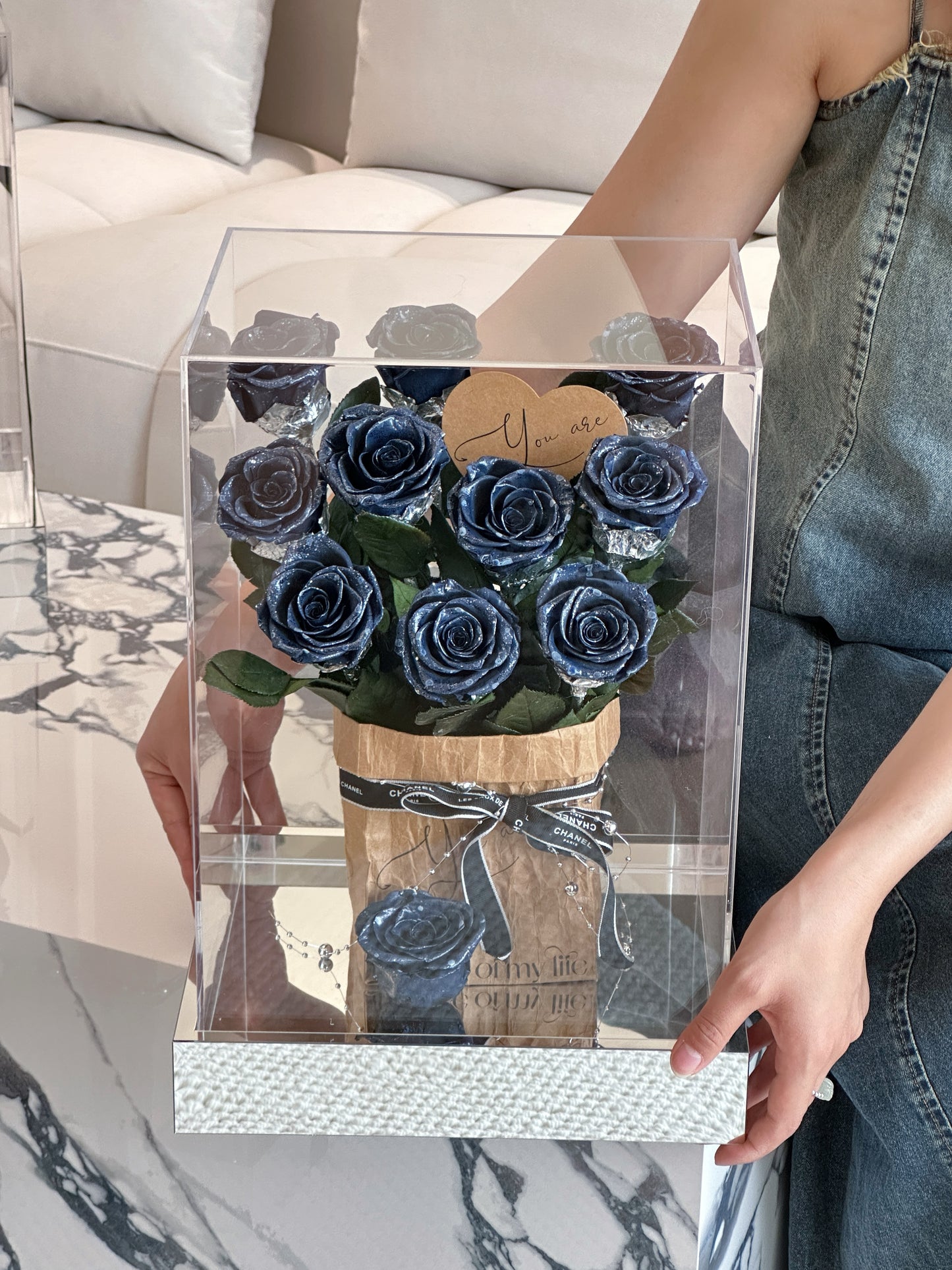 Eternal Rose Gift Box Real Flower Eternal Flower Luxury Birthday Gift Wedding Proposal Anniversary Gift Valentine's Day Gift Mother's Day Gift