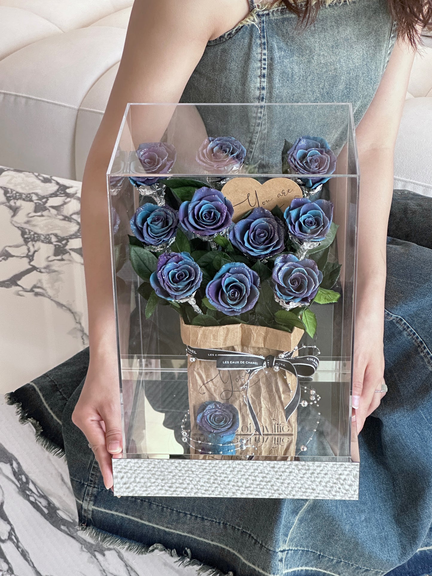 Eternal Rose Gift Box Real Flower Eternal Flower Luxury Birthday Gift Wedding Proposal Anniversary Gift Valentine's Day Gift Mother's Day Gift