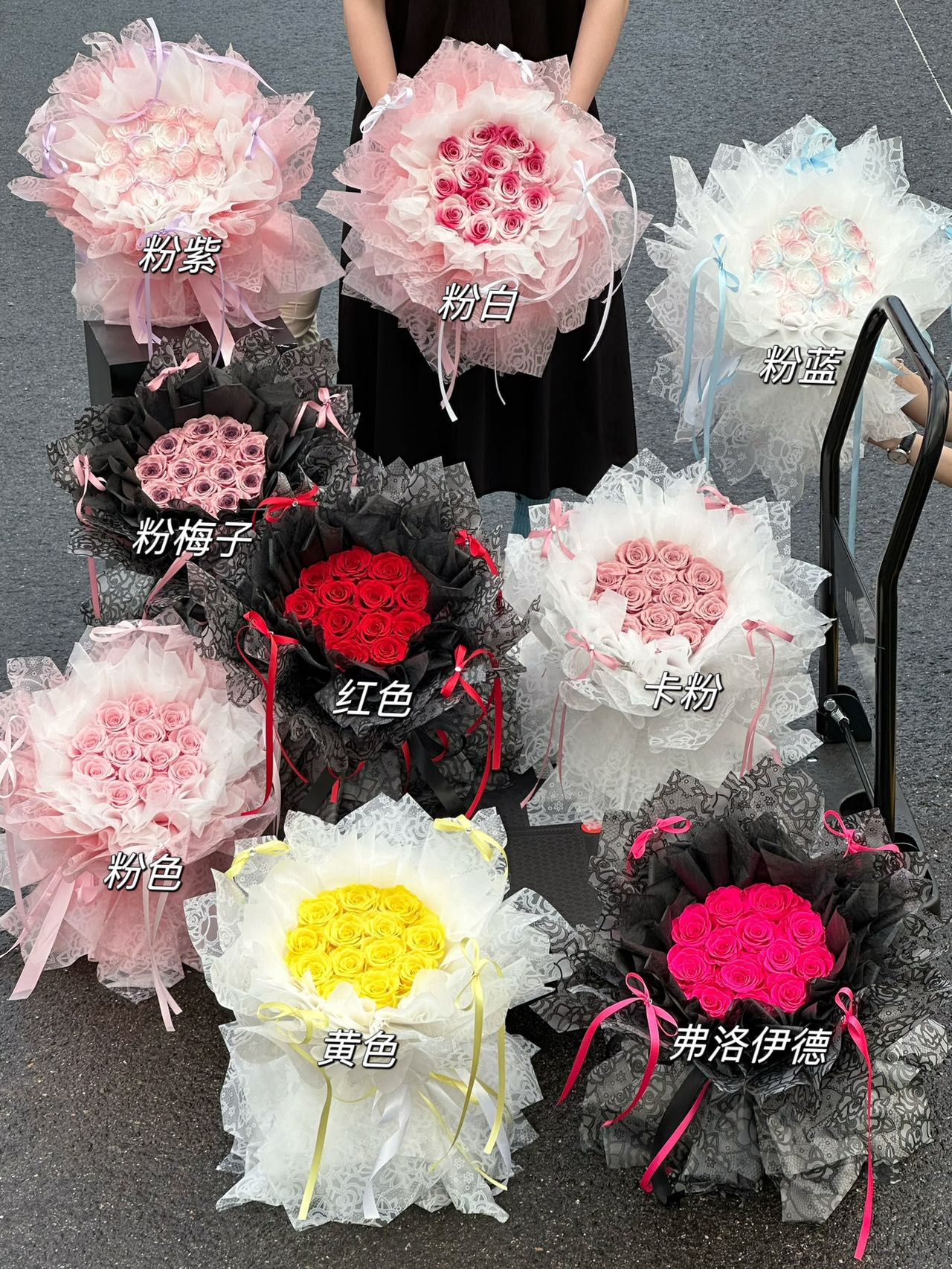 Eternal Rose Gift Box Real Flower Eternal Flower Luxury Birthday Gift Wedding Proposal Anniversary Gift Valentine's Day Gift Mother's Day GiftTime Bouquet