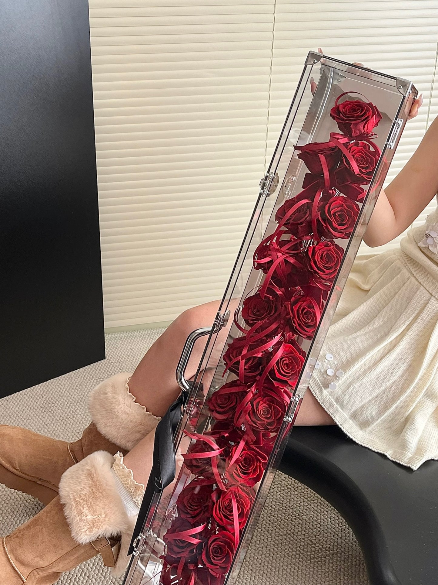 Eternal Rose Gift Box Real Flower Eternal Flower Luxury Birthday Gift Wedding Proposal Anniversary Gift Valentine's Day Gift Mother's Day Gift