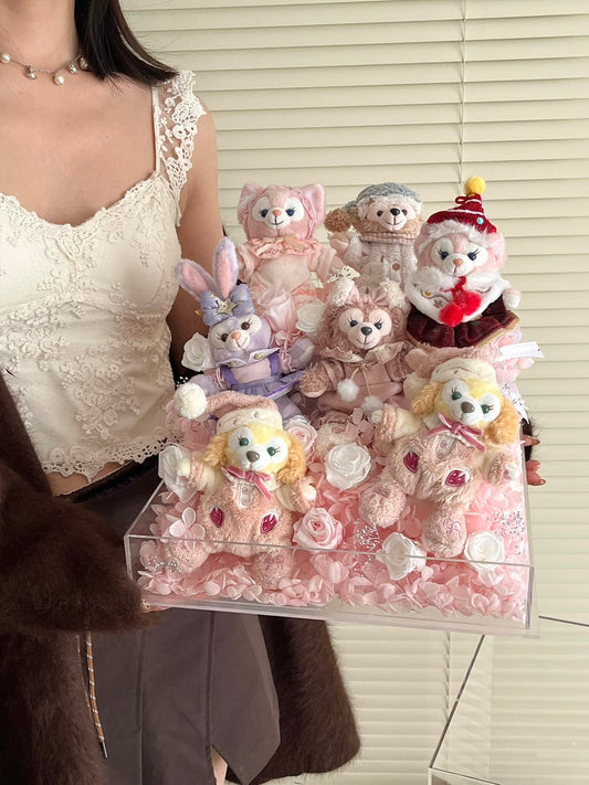 Doll Garden Everlasting Rose Gift Box Real Flower Everlasting Flower Luxury Birthday Gift Wedding Proposal Anniversary Gift Valentine's Day Gift Mother's Day Gift