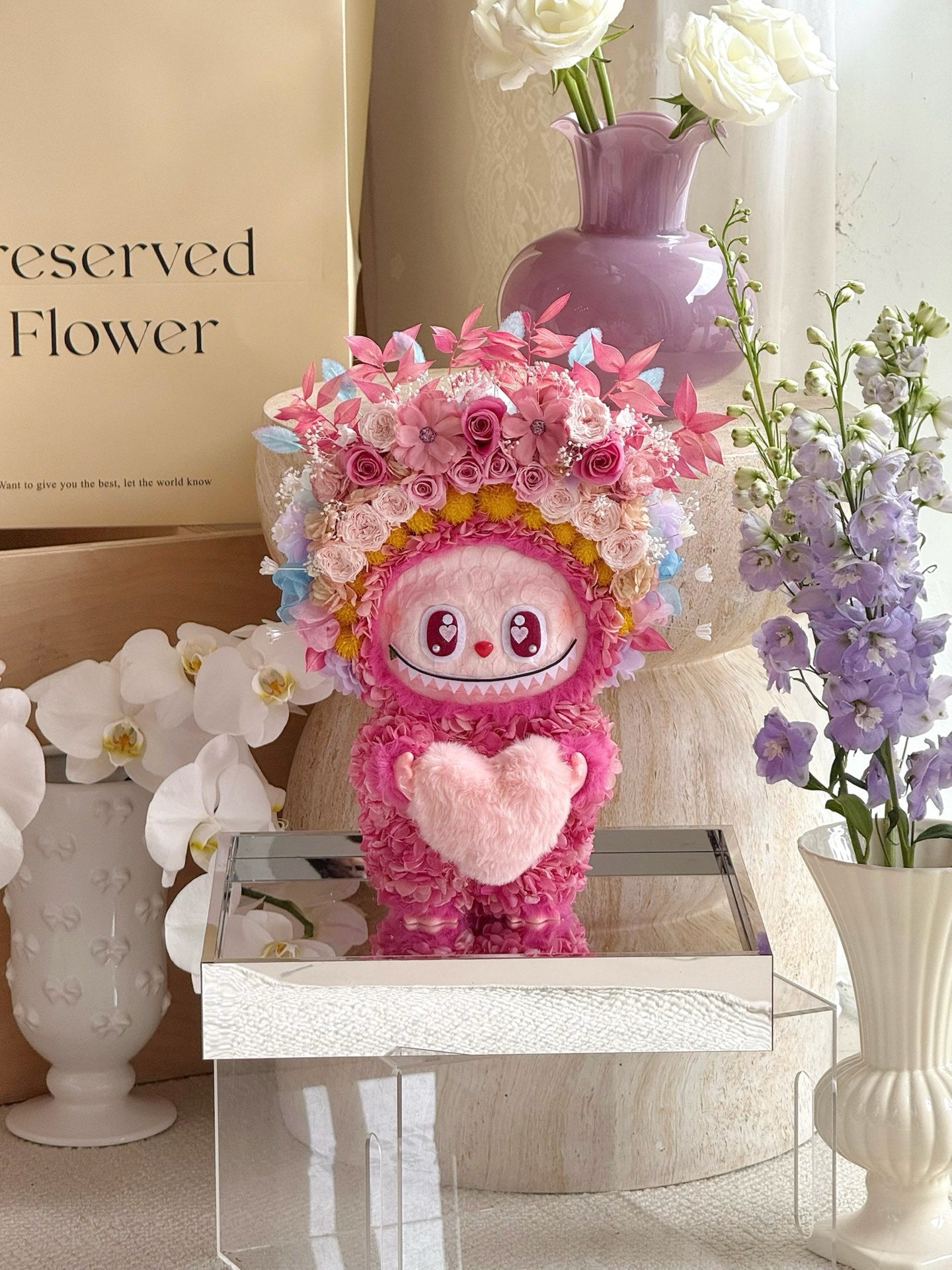 Preserved Rose Box - Preserved Flower Gift for Women, Wife, Girlfriend - Birthday, Anniversary, Valentine's Day, Preserved Flower, Rose Gift, Fresh Flowers